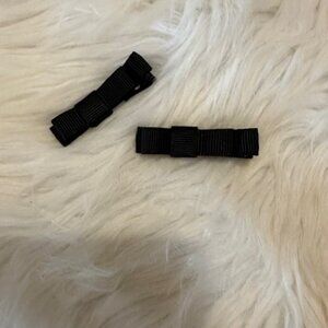 SET of 2" Black Tuxedo Bow   7780  Handmade NWT Boutique